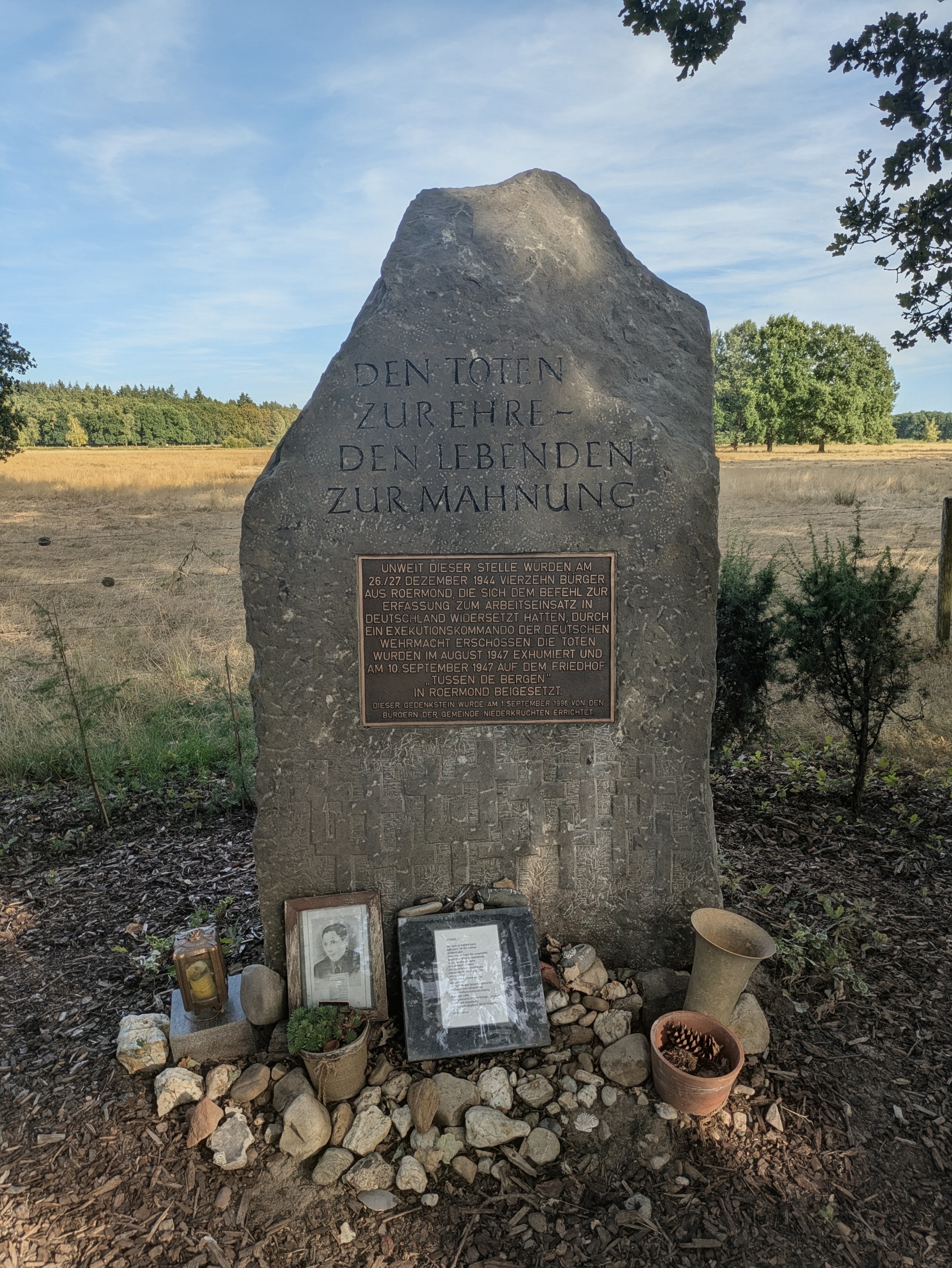 Gedenkstein Lüsekamp Elmpt