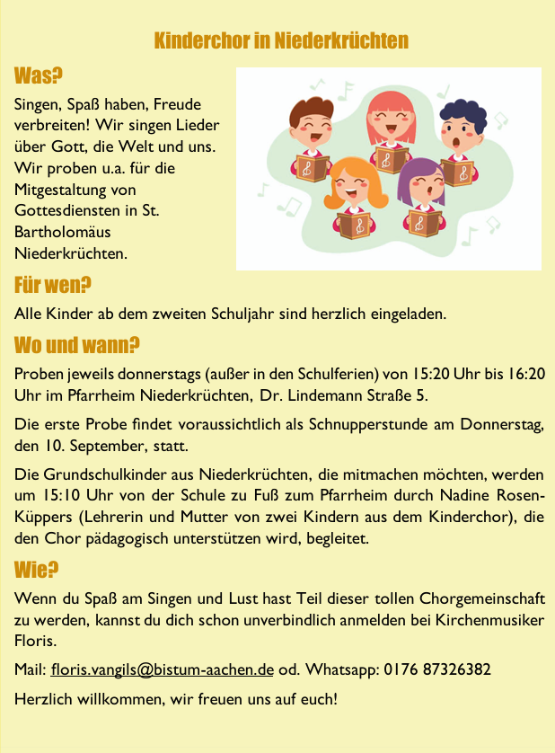 Kinderchor Niederkrüchten