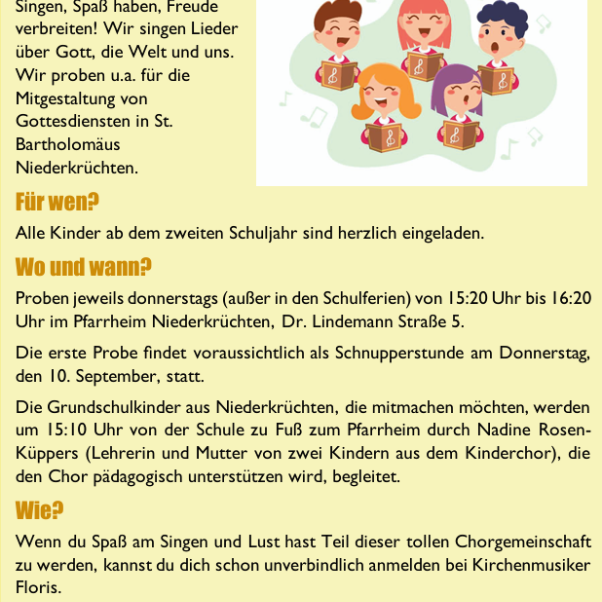 Kinderchor Niederkrüchten